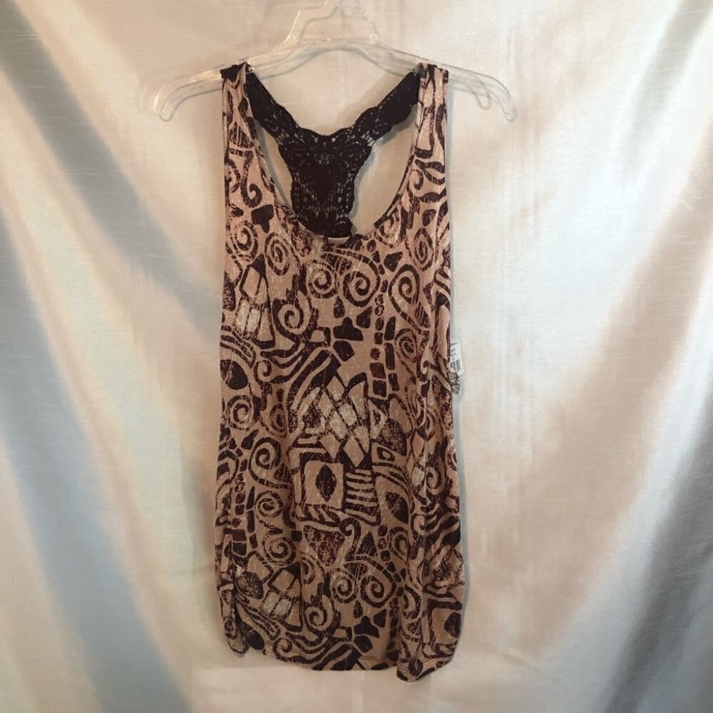 NWT DEX Women's Tank Top Aztec Wine/Salmon Ladies Lg - Picture 16 of 16